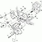TRAIL BOSS - A99AA25CA Gearcase / brake mounting