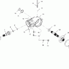 SPORTSMAN WORKER 500 - A99CH50EA/EB Передний редуктор