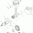 SPORTSMAN WORKER 500 - A99CH50EA/EB Коленвал и поршни