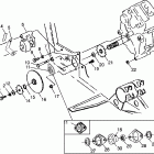 XPLORER 300 - W98CC28C Gearcase / brake and chain cover mounting xplorer ...