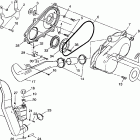SCRAMBLER 400 - W98BC38C Clutch cover scrambler 400 w98bc38c