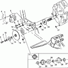 XPLORER 400L - W98CC38C Gearcase / brake and chain cover mounting xplorer ...