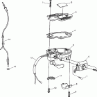 SCRAMBLER 400 - W98BC38C Трост дроселя