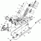 BIG BOSS 500 6X6 - W98AE50A Swing arm weldment (rear)