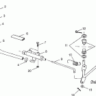 SCRAMBLER 400 - W98BC38C Rear brake master cylinder scrambler 400 w98bc38c