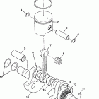TRAIL BLAZER - W98BA25C Crankshaft and piston trail blazer w98ba25c