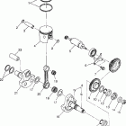 SCRAMBLER 400 - W98BC38C Поршень и коленвал