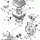 TRAIL BLAZER - W98BA25C Crankcase and cylinder trail blazer w98ba25c