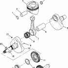 BIG BOSS 500 6X6 - W98AE50A Коленвал и поршни