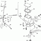 XPLORER 400L - W98CC38C Controls-master cylinder / brake line xplorer 400l...
