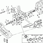 MAGNUM 6X6  SWEDISH - S97AE42E Gearcase / brake and chain cover mounting magnum 6...