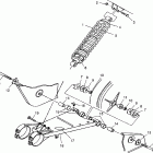 BIG BOSS 6x6 400L - N97AE38D Swing arm / shock mounting big boss 6x6 400l w97ae...