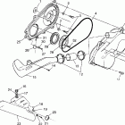 SCRAMBER 400L - W97BC38C Clutch cover scrambler 400l w97bc38c