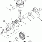 MAGNUM 4X4  SWEDISH - S97AC42E Crankshaft and piston magnum 4x4 w97ac42a, swedish...