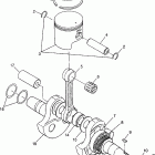 XPRESS 300 - W97CA28C Crankshaft and piston (300) xpress 300 w97ca28c