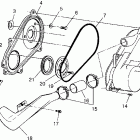 SCRAMBLER 500 - W97BC50A Clutch cover  scrambler 500 w97bc50a