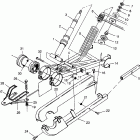 BIG BOSS 6x6 400L - N97AE38D Swing arm weldment (rear) big boss 6x6 400l w97ae3...