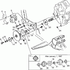 XPLORER 300 - W97CC28C Gearcase / brake and chain cover mounting xplorer ...