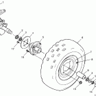 TRAIL BOSS - W97AA25C Front wheel trail boss w97aa25c