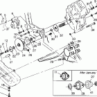 SCRAMBER 400L - W97BC38C Gearcase / brake and chain cover mounting scramble...