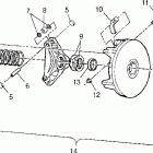 XPLORER 500 - W97CD50A Drive clutch  xplorer 500 w97cd50a