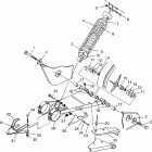 TRAIL BOSS - W97AA25C Swing arm / shock mounting trail boss w97aa25c