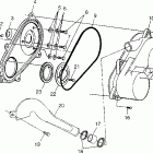 XPLORER 500 - W97CD50A Clutch cover  xplorer 500 w97cd50a