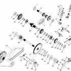 XPLORER 500 - W97CD50A Gearcase (internal components)  xplorer 500 w97cd5...
