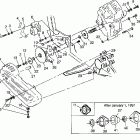 MAGNUM 4X4  SWEDISH - S97AC42E Gearcase / brake and chain cover mounting magnum 4...