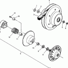 400L 6X6 - W968740 Driven clutch 6x6 400l