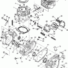 400L 6X6 - W968740 Crankcase and cylinder 6x6 400l w968740 and 6x6 40...