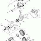 SPORTSMAN 500 - W969244 Crankshaft and piston sportsman 500 w969244 and sw...