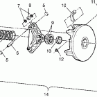 XPRESS 400 - W969540 Drive clutch xpress 300 w969530 and xpress 400 w96...