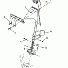 400L 6X6 - W968740 Steering post 6x6 400l