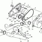 XPRESS 400 - W969540 Clutch cover (400) xpress 400 w969540