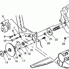 XPLORER 400L - W969140 Gearcase / brake and chain cover mounting xplorer ...