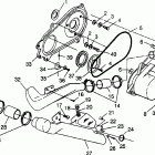 400L 6X6 - W968740 Clutch cover 6x6 400l