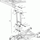 400L 6X6 - W968740 Rear strut stabilizer 6x6 400l