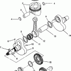 MAGNUM 6X6 SWEDISH - S968744 Crankshaft and piston magnum 6x6