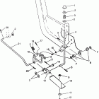 MAGNUM 4X4  SWEDISH - S968144 Foot pedal and parking brake swedish magnum 4x4 s9...