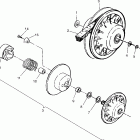TRAIL BOSS 250 - W958527 Driven clutch assembly  trail boss w958527