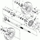 TRAIL BOSS 250 - W958527 Rear wheel drive assembly trail boss w958527