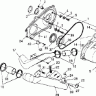 BIG BOSS 6X6 400L - W958740 Clutch cover assembly 6x6 400l, u.s. w 958740, swe...