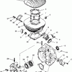 300 4X4 - W958130 Crankcase and cylinder 4x4 300 w958130