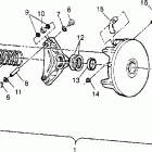 TRAIL BLAZER - W947221 Drive clutch assembly trail blazer w947221