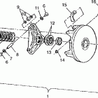 400L 6X6  SWEDISH - S948740 Drive clutch assembly 6x6 400l, swedish s948740 an...