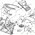 TRAIL BLAZER - W947221 Front cab assembly trail blazer w947221