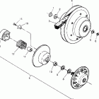 300 4X4 - W948130 Driven clutch assembly 4x4 300 w948130
