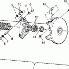 300 4X4 - W948130 Drive clutch assembly 4x4 300 w948130