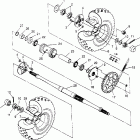 400L 4X4 - W948140 Rear wheel drive assembly  4x4 400l w948140